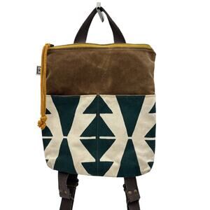 Rachel Elise Casita No 2 Mini Backpack Geometric Print Vegan Leather